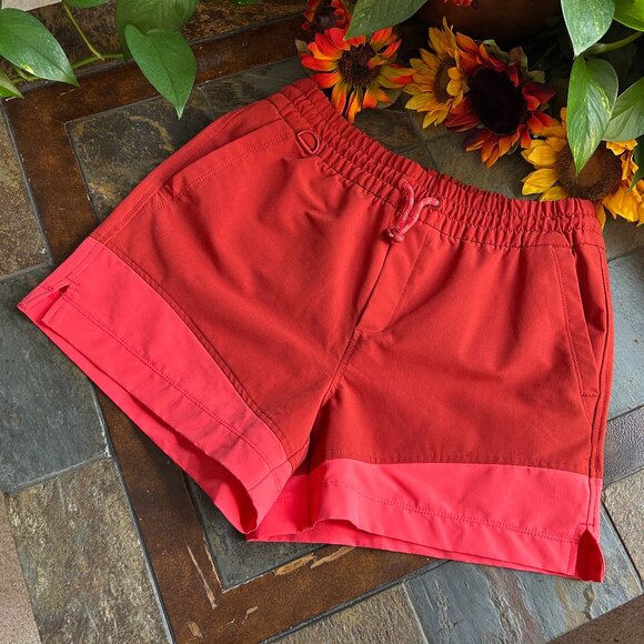 StretchTech Colorblock High-Waisted Athletic Shorts - Picture 2 of 14